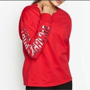 Victoria's Secret sport slouchy gym sweatshirt lightweight size medium new